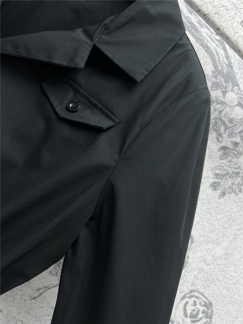 Pra*a suit collar half sleeve shirt replica clothes