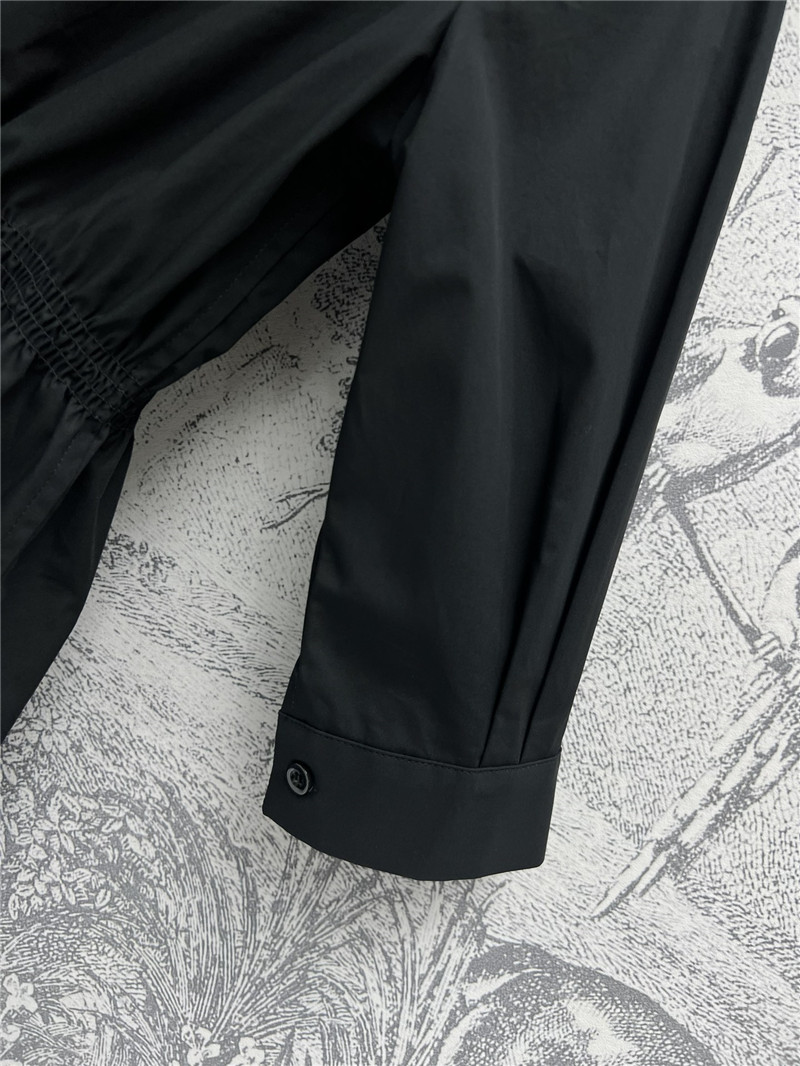 Pra*a suit collar half sleeve shirt replica clothes