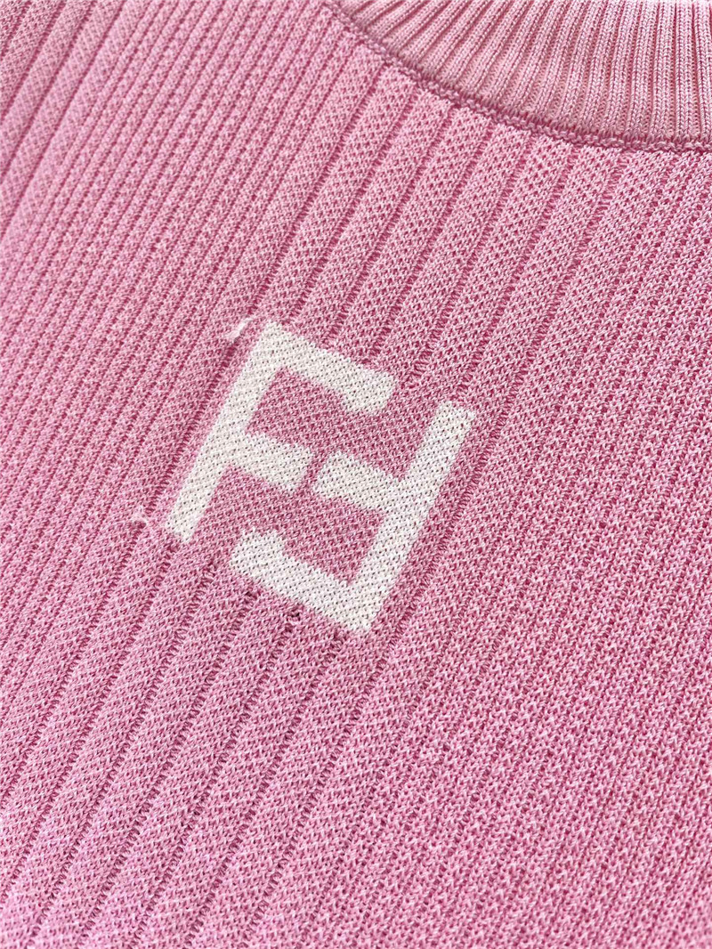 F**di pit stripe knit vest replica d&g clothing