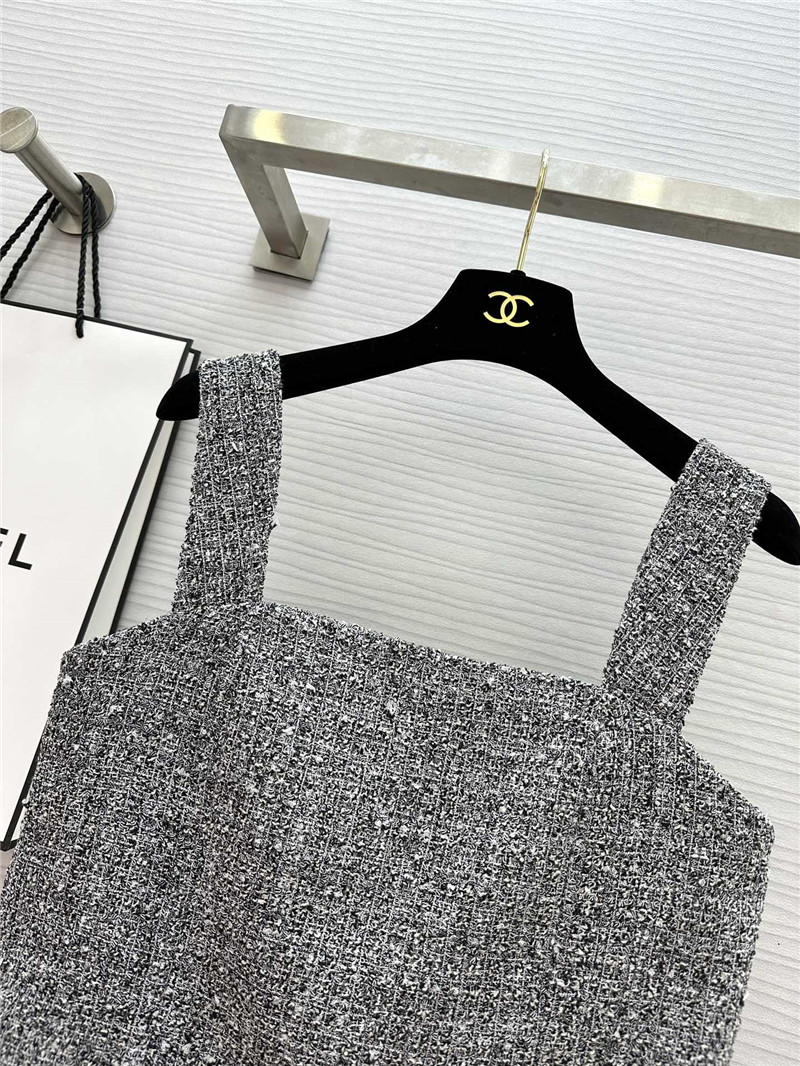 Ch**el woven short tube top replica designer clothes