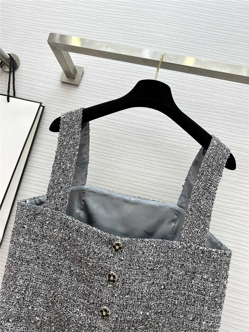 Ch**el woven short tube top replica designer clothes