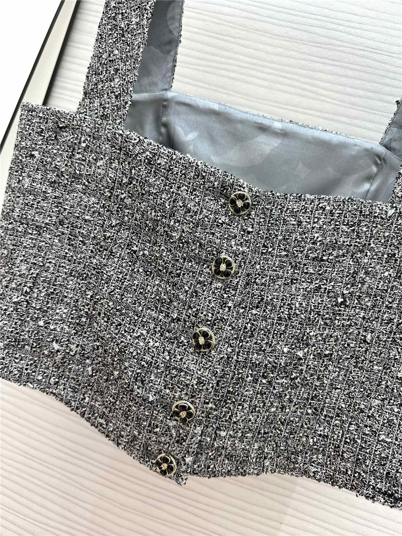 Ch**el woven short tube top replica designer clothes