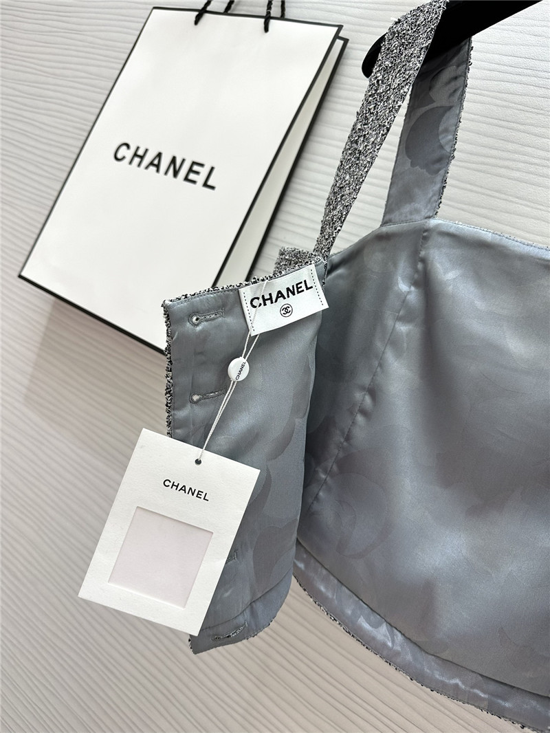 Ch**el woven short tube top replica designer clothes