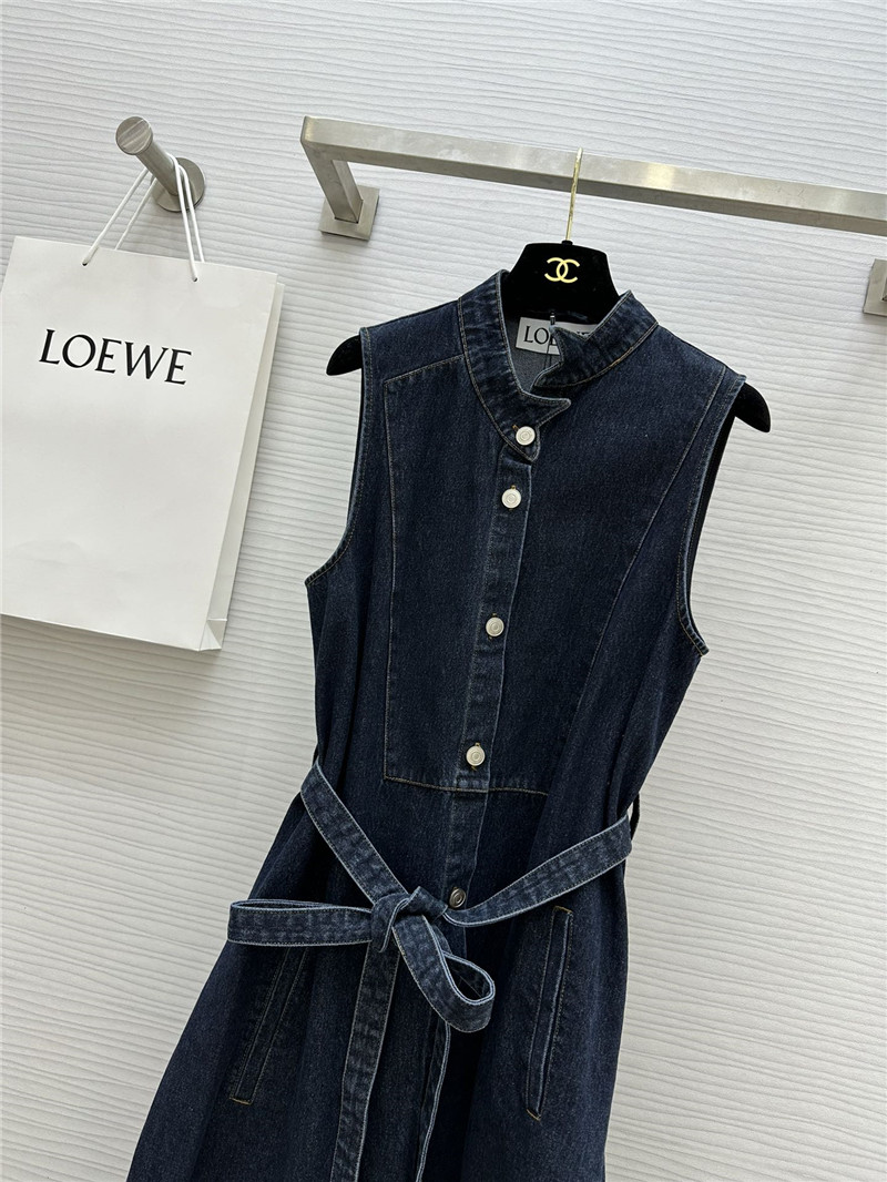 L0ew* vintage washed denim dress replica clothing sites