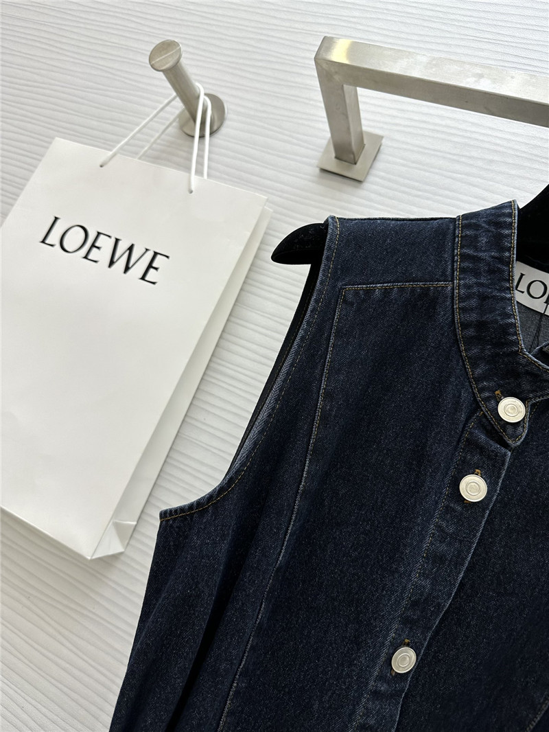 L0ew* vintage washed denim dress replica clothing sites