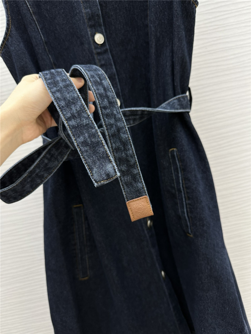 L0ew* vintage washed denim dress replica clothing sites