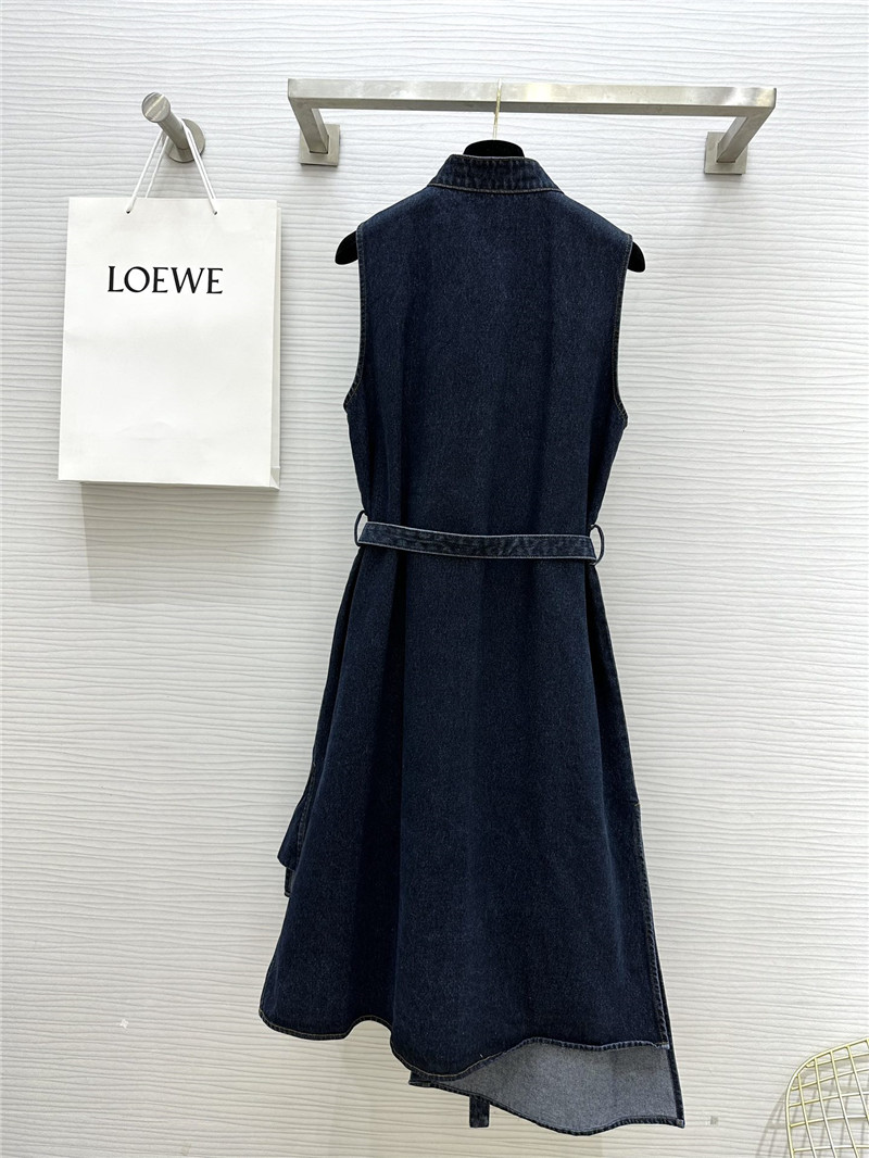 L0ew* vintage washed denim dress replica clothing sites