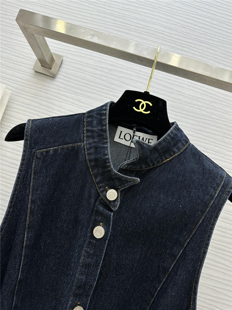 L0ew* vintage washed denim dress replica clothing sites