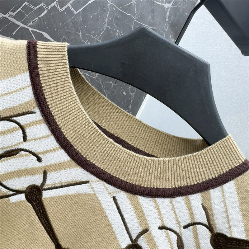 H**me5 mors jouets embroidered short-sleeve sweater