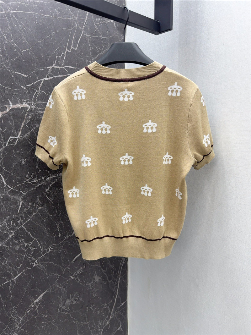 H**me5 mors jouets embroidered short-sleeve sweater