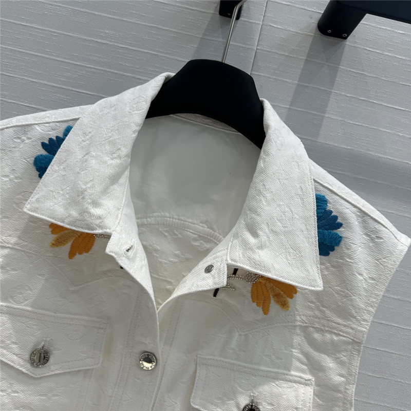 l0vis Vvtt0n lv denim vest jacket replicas clothes