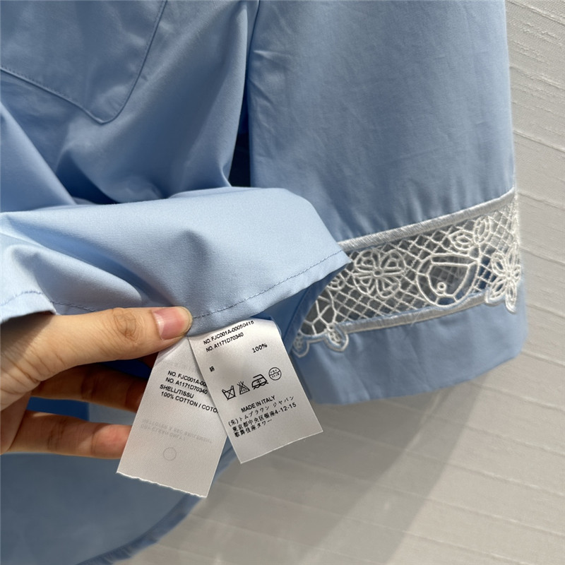 THOM BROWNE Polo shirt with cuff embroidery replicas clothes