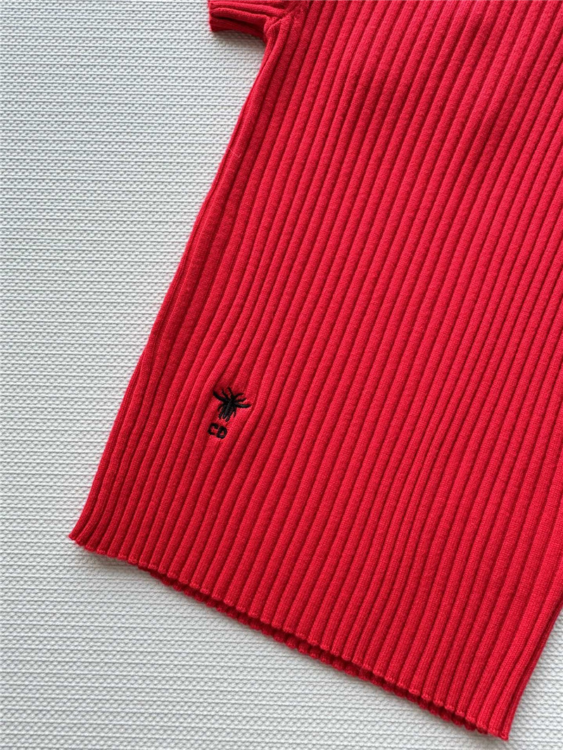 D10r knitted striped short-sleeved top replica clothes