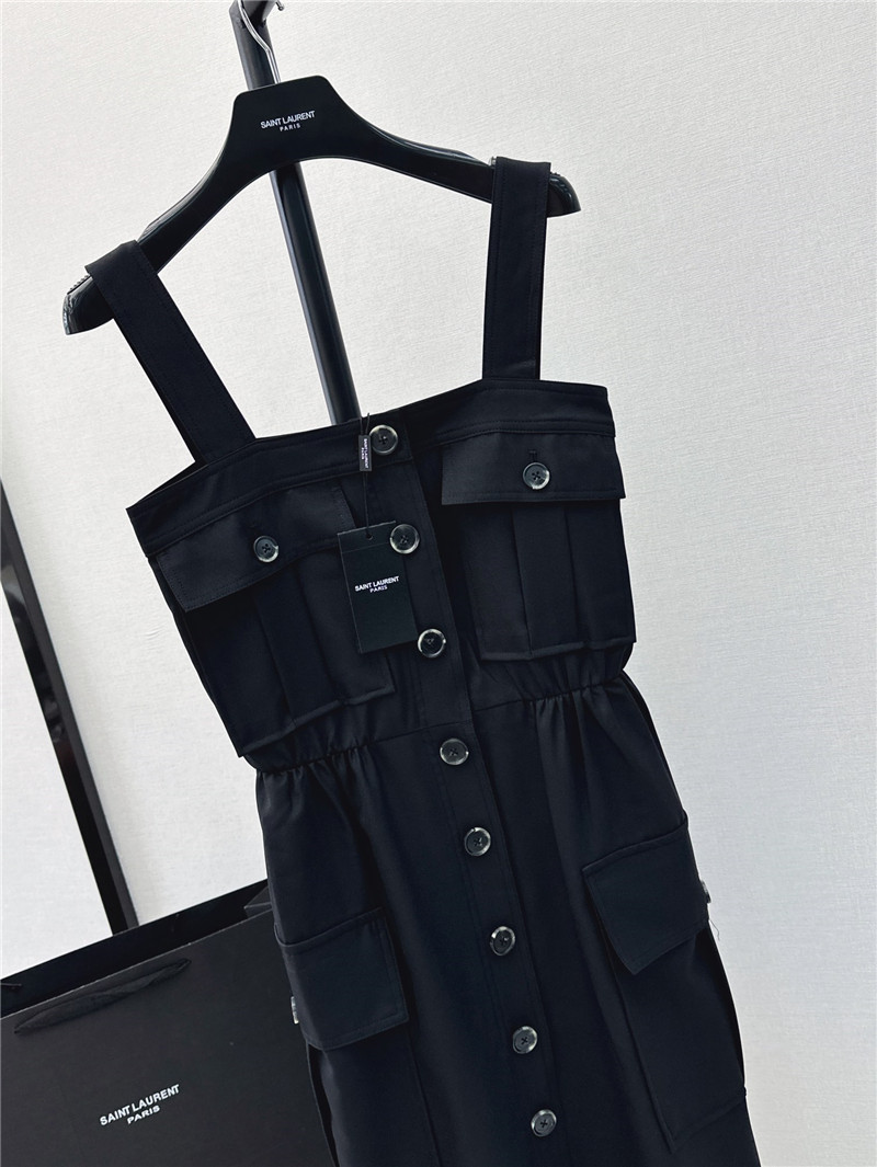Y51 workwear style sling tube dress replica clothing