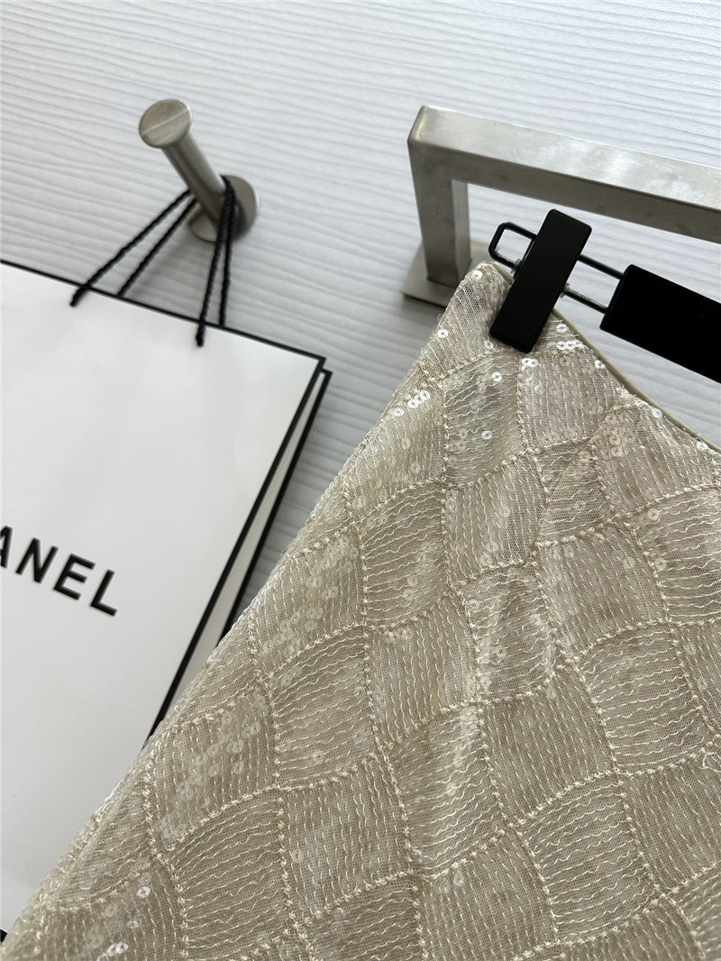 Ch**el sequined hip skirt replica designer clothes