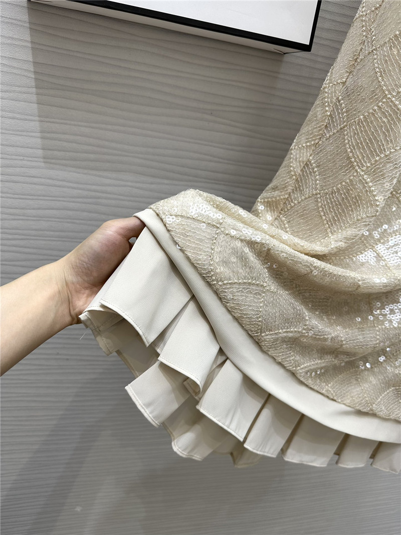 Ch**el sequined hip skirt replica designer clothes