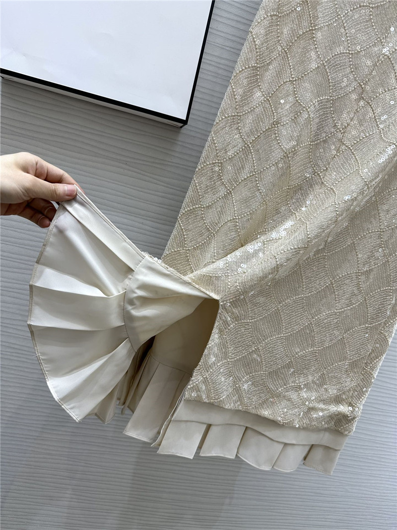 Ch**el sequined hip skirt replica designer clothes