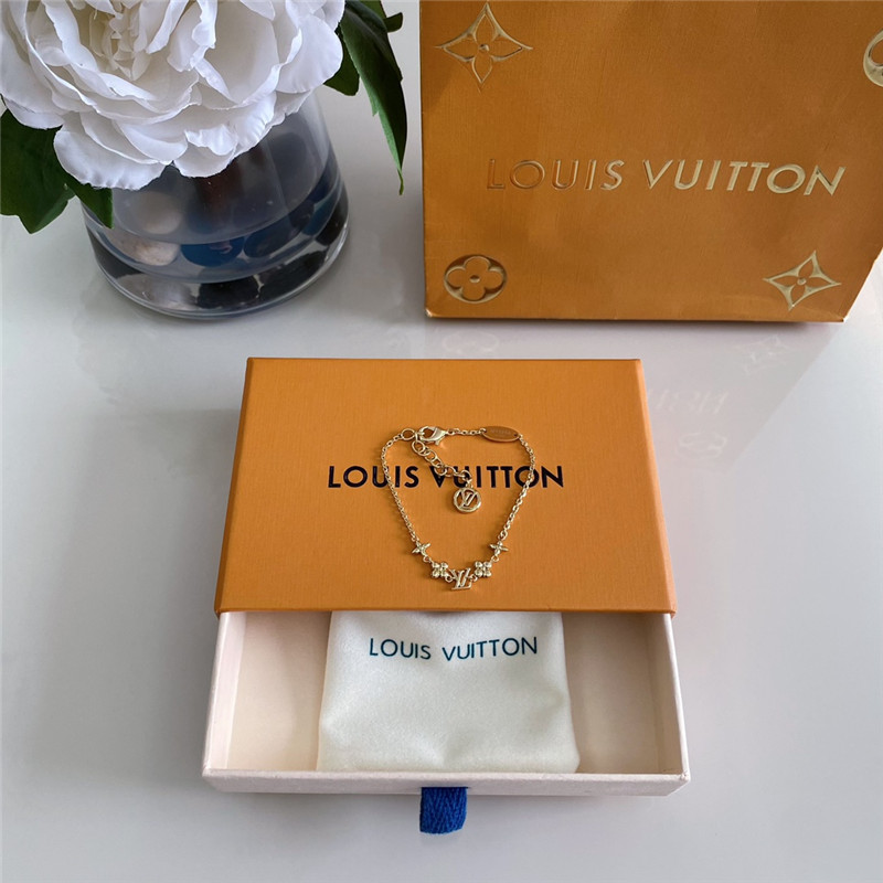 l0vis Vvtt0n lv small flower logo bracelet
