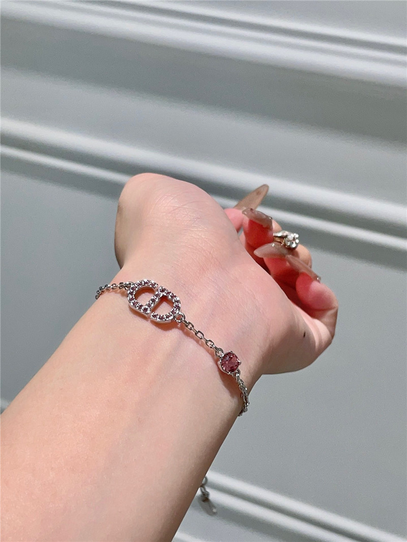 d10r new pink D1am0nd cd bracelet