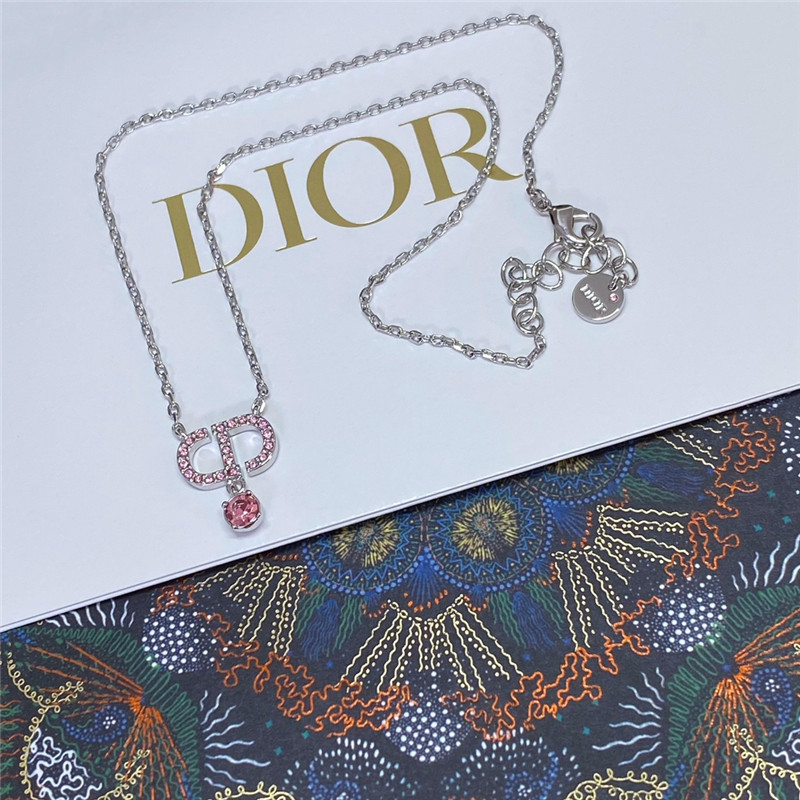 d10r new pink D1am0nd cd necklace