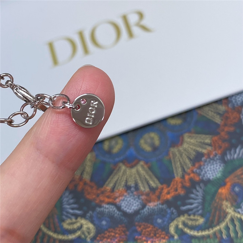 d10r new pink D1am0nd cd necklace