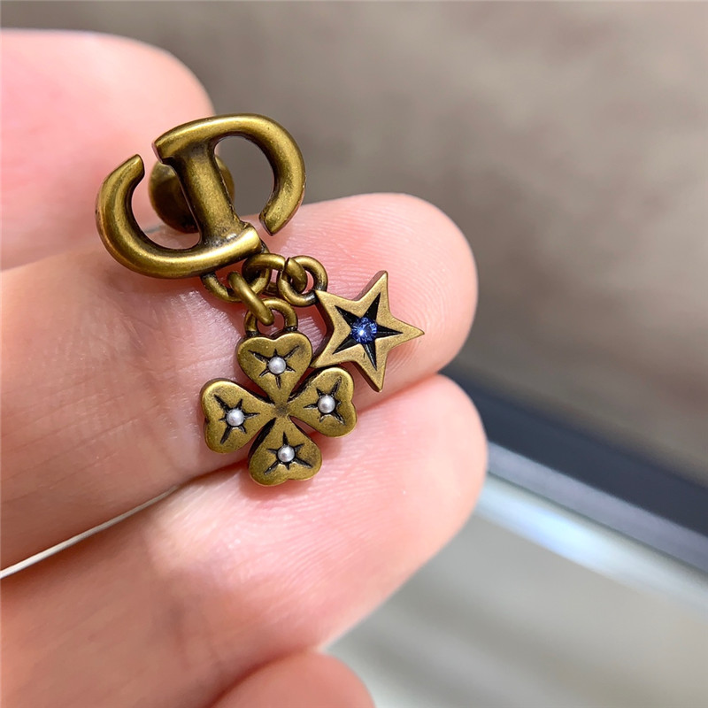 D10r vintage cd hanging multi-accessories earrings