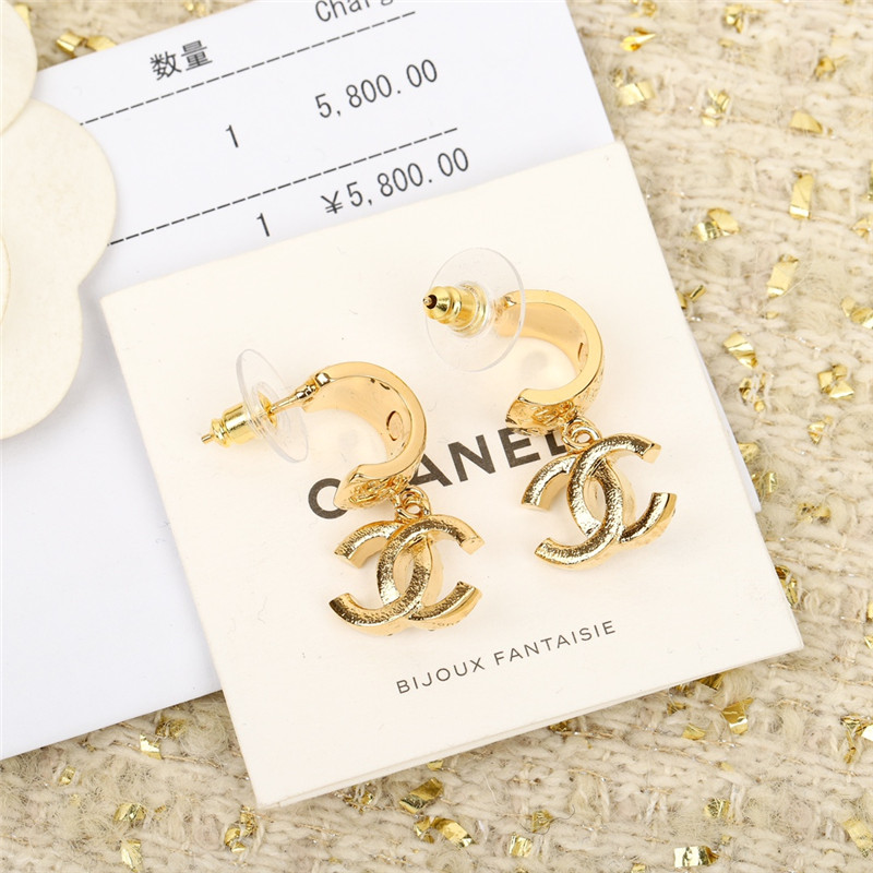 Ch**el letter earrings