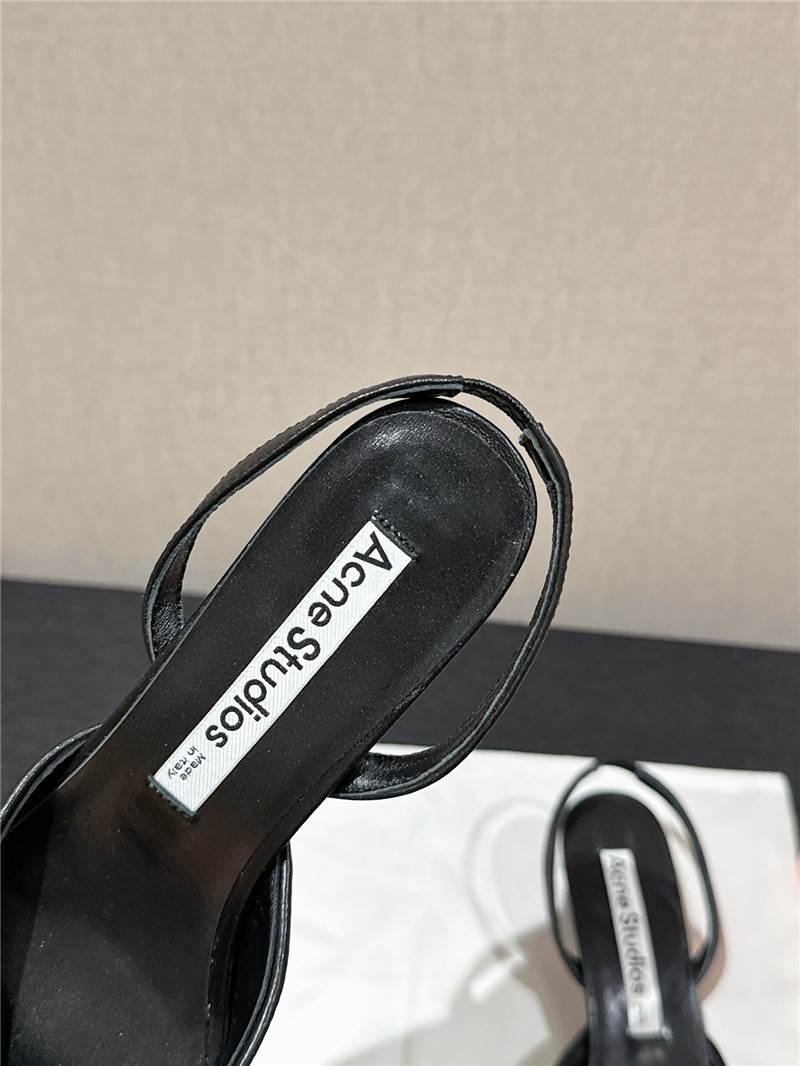 Acne Studios Black Suede Slingback Shoes