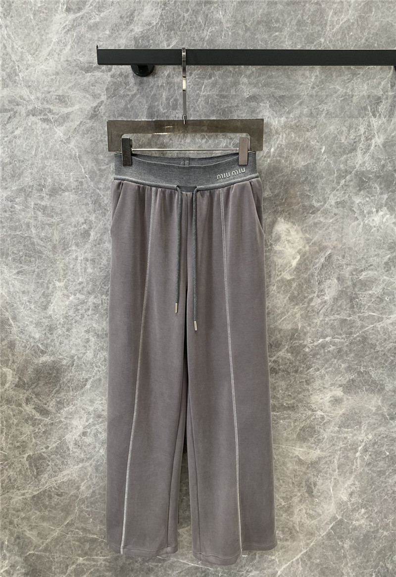 M1um1u casual wide-leg pants replica clothing