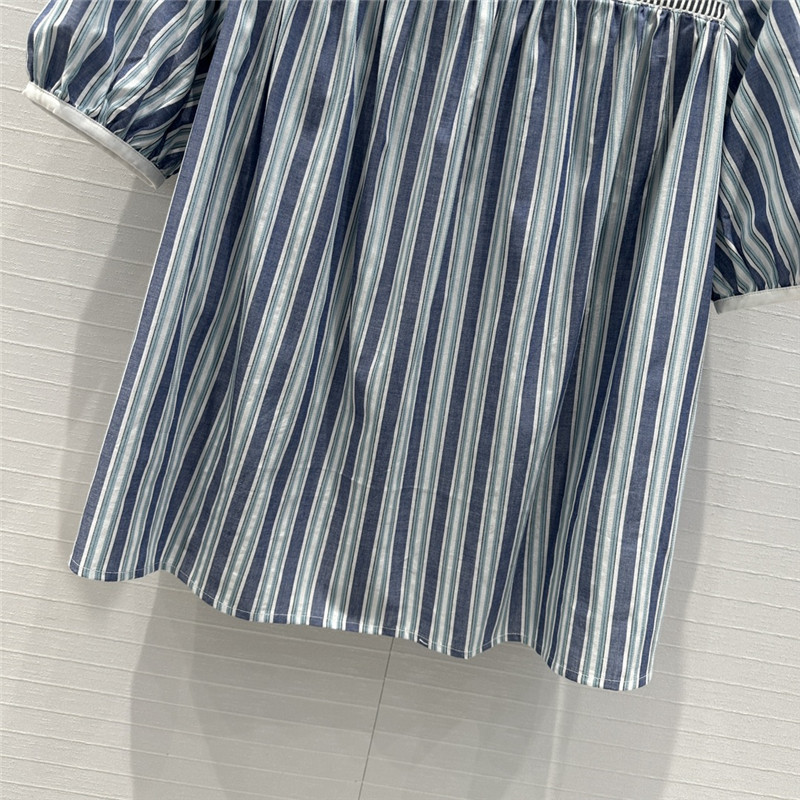 Chloé color-block striped boat neck shirt replica clothes
