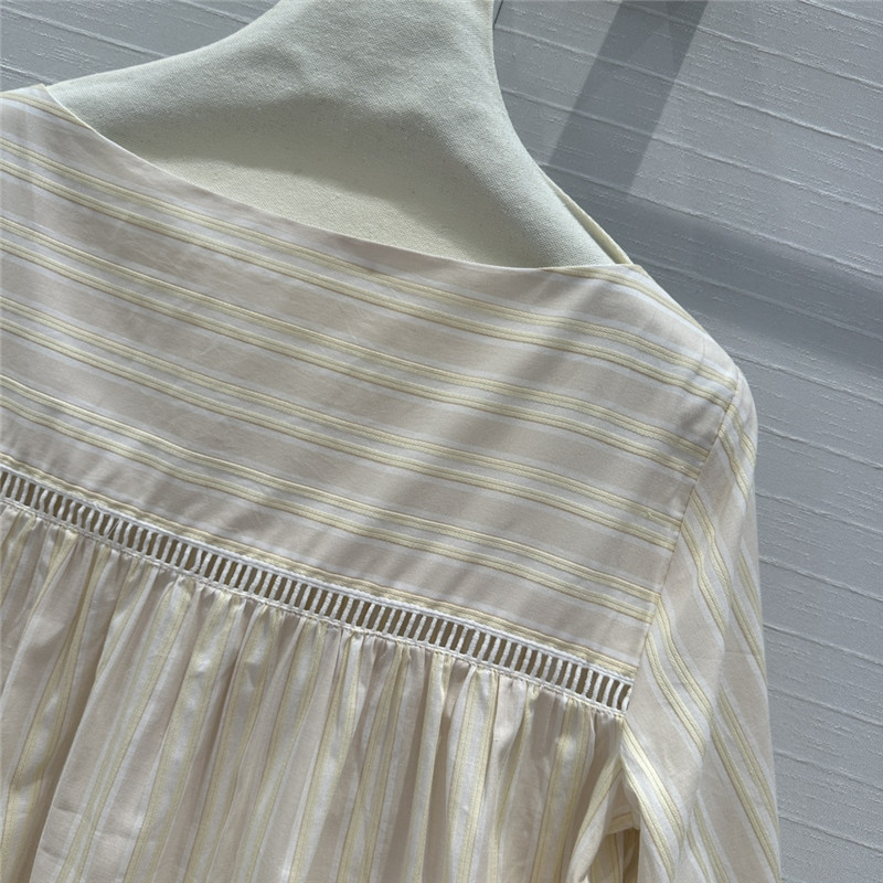 Chloé color-block striped boat neck shirt replica clothes