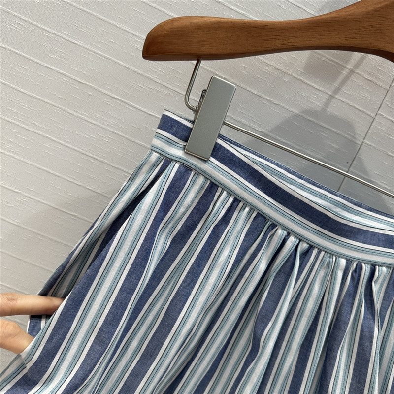 Chloé crochet hollow trim striped shorts replica d&g clothing