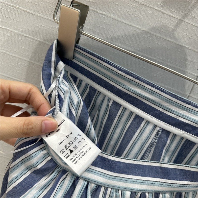 Chloé crochet hollow trim striped shorts replica d&g clothing