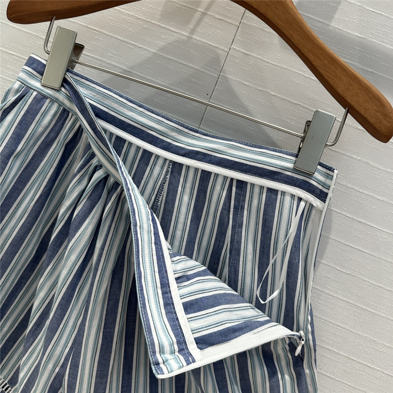 Chloé crochet hollow trim striped shorts replica d&g clothing