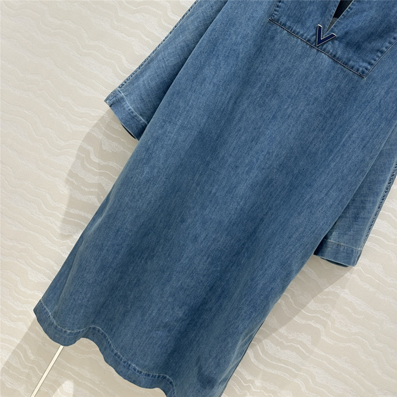 Va1e*ntin0 vintage denim maxi skirt replica clothes