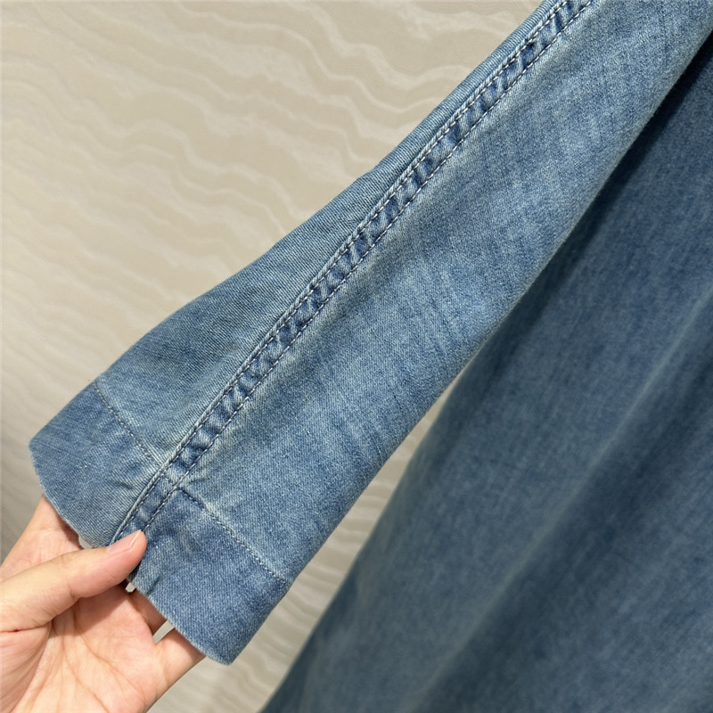 Va1e*ntin0 vintage denim maxi skirt replica clothes