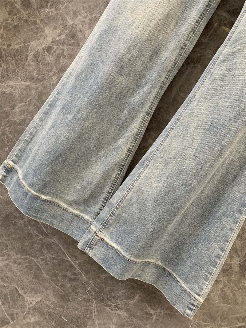 M1um1u red letter heart print flared denim replica clothes