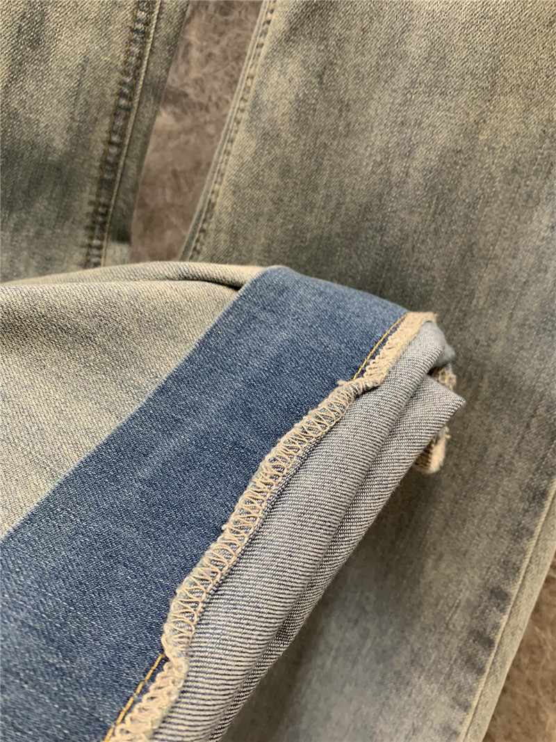 M1um1u red letter heart print flared denim replica clothes