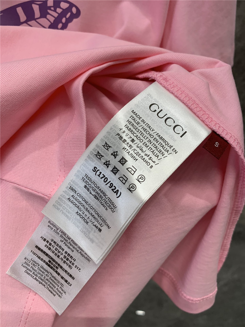 Gvc*1 butterfly print short sleeve t-shirt replica clothing