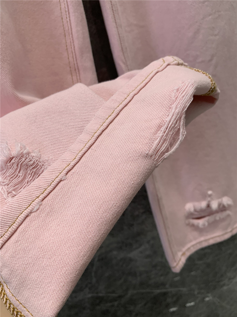 M1um1u classic patchwork denim trousers replica d&g clothing