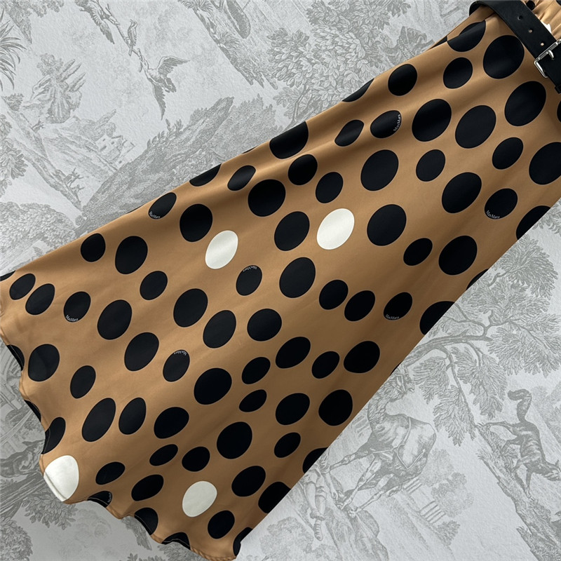 Vanitoo polka dot belt dress replica d&g clothing
