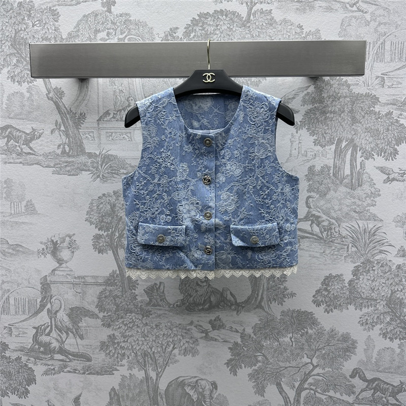 Ch**el jacquard vest skirt suit replica designer clothes