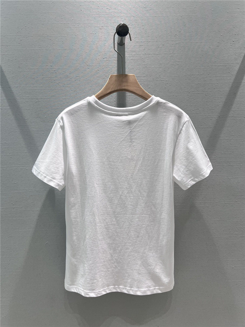 F**di gradient letter print short-sleeved t-shirt replica clothing