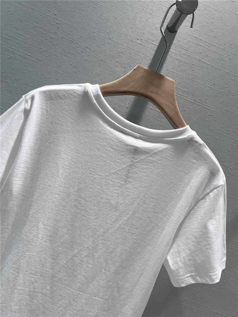 F**di gradient letter print short-sleeved t-shirt replica clothing