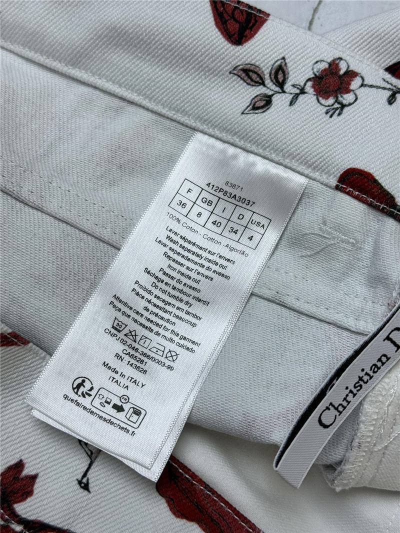 D10r butterfly denim shorts replica clothing