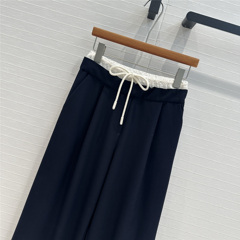 M1um1u fake two piece straight wide leg pants replica designer clothing websites