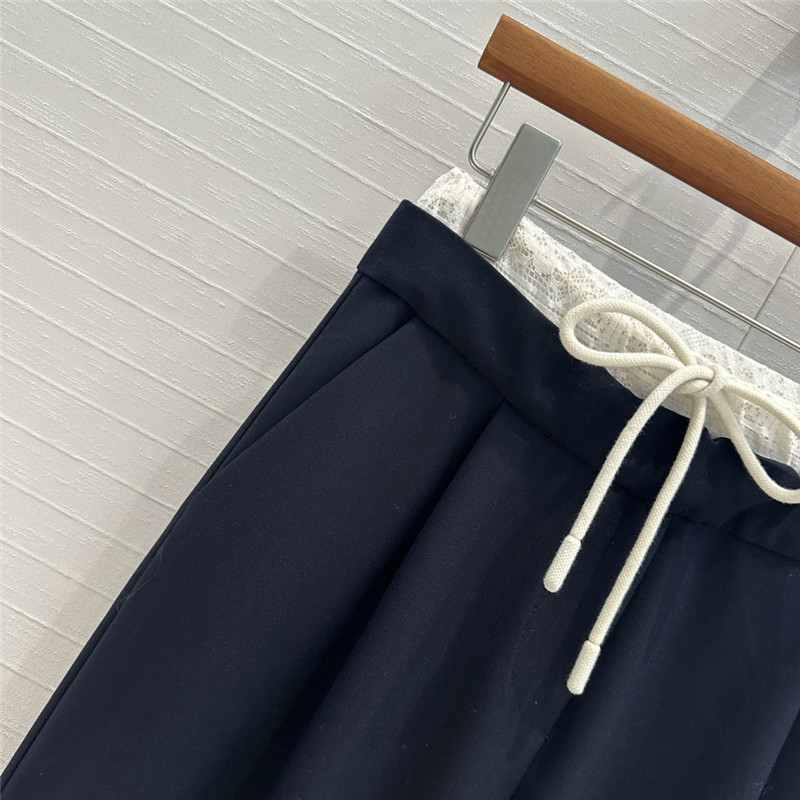 M1um1u fake two piece straight wide leg pants replica designer clothing websites