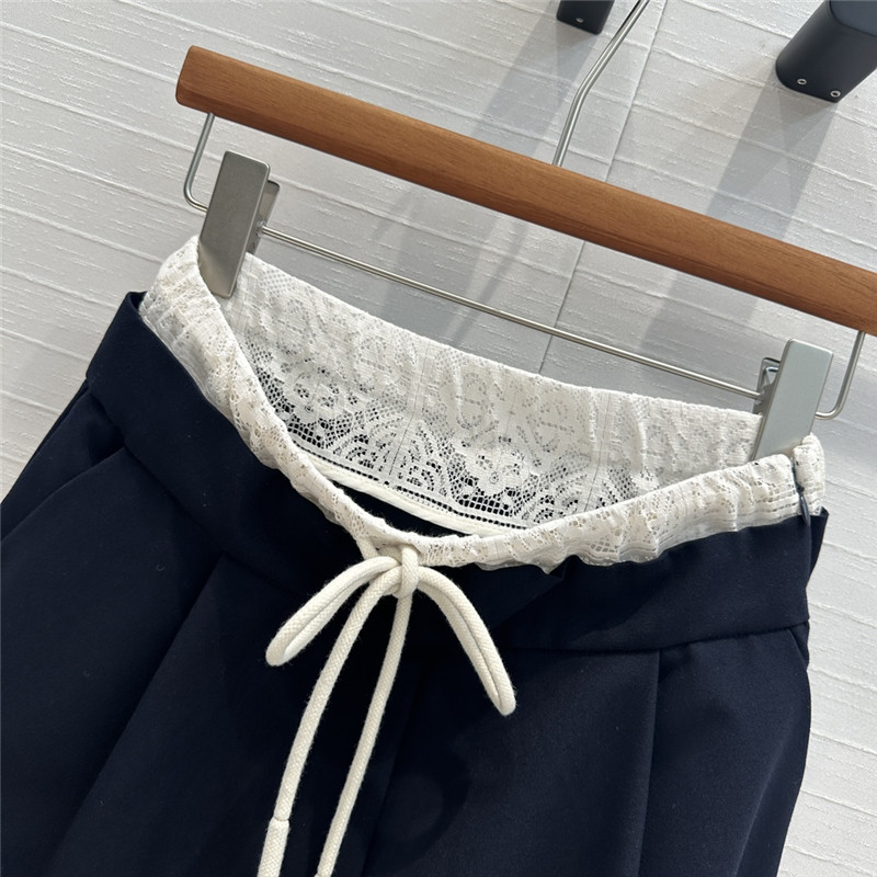 M1um1u fake two piece straight wide leg pants replica designer clothing websites