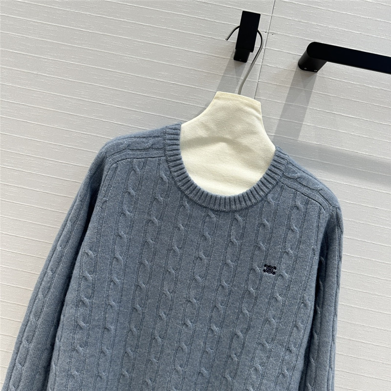 Ce1i*e cable knit cashmere sweater replica designer clothes