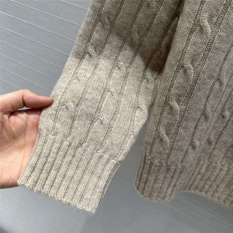 Ce1i*e cable knit cashmere sweater replica designer clothes